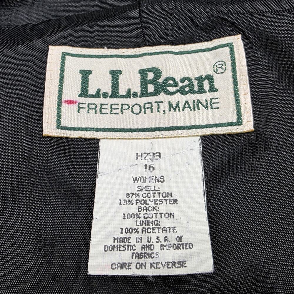 Vintage LL Bean Vest Womens 16 Floral Tapestry Button Front Belted Lined USA - Picture 2 of 15